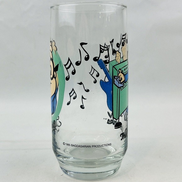 Vintage The Chipmunks Simon Drinking Glass Tumbler 1985 Bagdasarian Productions - Picture 2 of 7